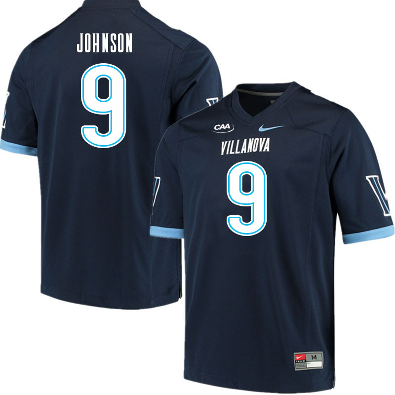 Men #9 Antonio Johnson Villanova Wildcats College Football Jerseys Stitched Sale-Navy